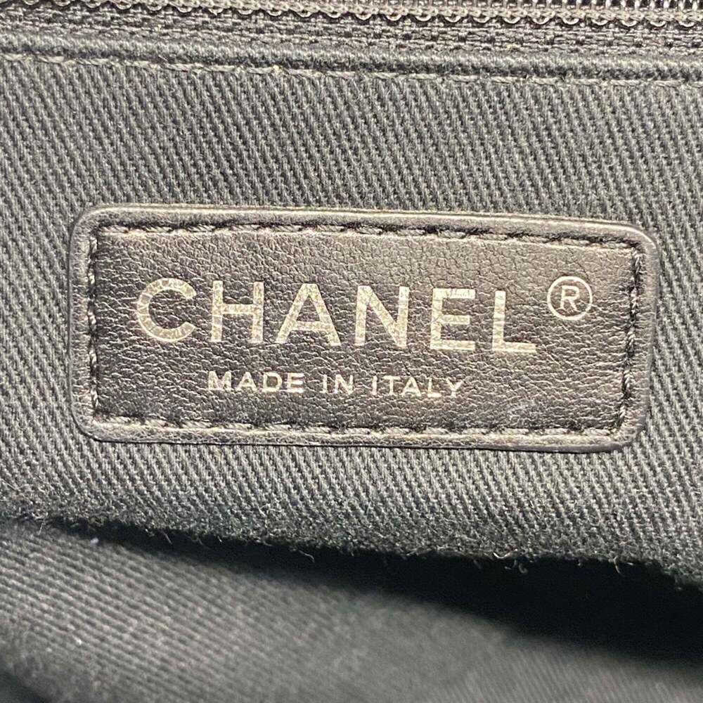 CHANEL Gray Canvas Deauville Tote Bag - Picture 5 of 12